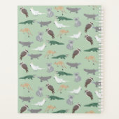 オーストラリアカスタム先住民動物ユーカリプトゥスグリーン プランナー手帳 (裏面)