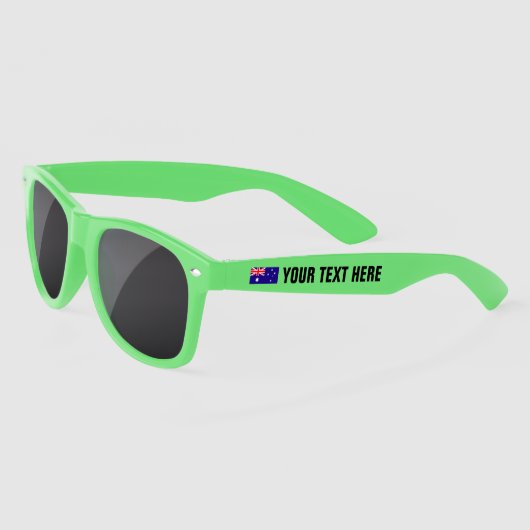 オーストラリアカスタム国旗おもしろいのオーストラリアの日パーティー サングラス (左)