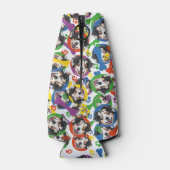 オーストラリアカラフルのよくはしゃぐ羊飼いは ボトルクーラー (裏面)