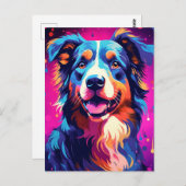 オーストラリアカラフルの羊飼い芸術 ポストカード (正面/裏面)