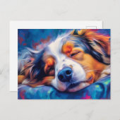 オーストラリアカラフル羊飼い就寝 ポストカード (正面/裏面)