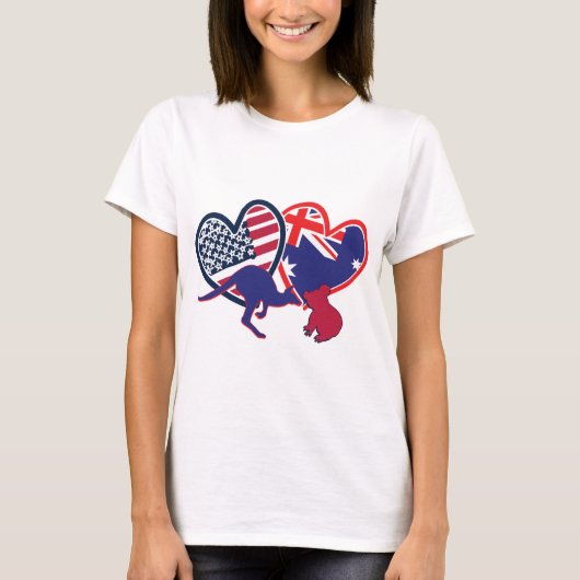 オーストラリアカンガルオコアラ愛 Tシャツ (正面)