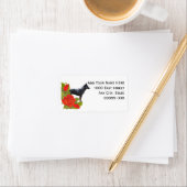 オーストラリアキャトルドッグオンレッドローゼス住所 シール (インサイチュ)