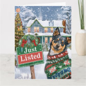 オーストラリアキャトルドッグフェスティバル不動産仲介業者クリスマス カード (正面)