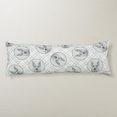 オーストラリアキャトルドッグブルーヘラーオリジナルドッグアート ボディピロー (裏面)