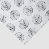 オーストラリアキャトルドッグブルーヘラーオリジナルドッグアート 薄葉紙 (詳細)