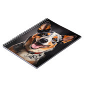 オーストラリアキャトルドッグ現実主義アートポートレート ノートブック (左側)