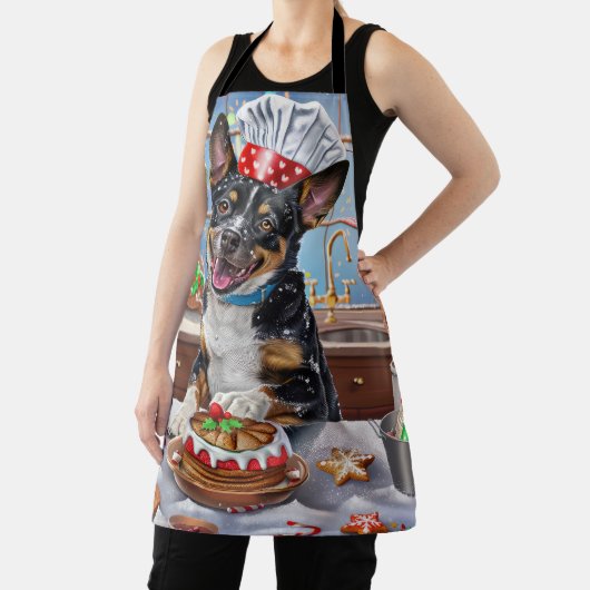 オーストラリアキャトルホリデーベーキングフェスティバルクリスマス エプロン (インサイチュ)