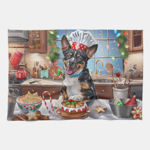 オーストラリアキャトルホリデーベーキングフェスティバルクリスマス キッチンタオル
