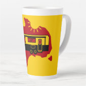 オーストラリアキャラバンキャンプ カフェラテマグ (右アングル)