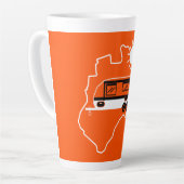 オーストラリアキャラバンキャンプ カフェラテマグ (左アングル)