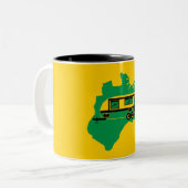 オーストラリアキャラバンキャンプ ツートーンマグカップ (正面左)