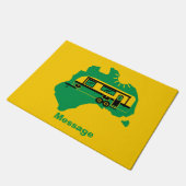 オーストラリアキャラバンキャンプ ドアマット (アングル)