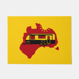 オーストラリアキャラバンキャンプ ドアマット