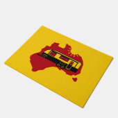 オーストラリアキャラバンキャンプ ドアマット (アングル)