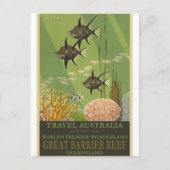 オーストラリアクイーンズランドヴィンテージ旅行はがき ポストカード (正面)
