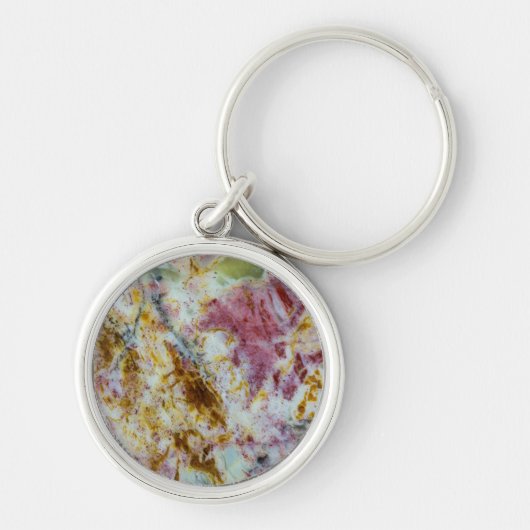 オーストラリアグリーンオペライトスラブ キーホルダー (正面)