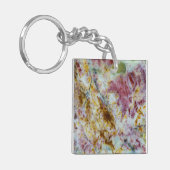 オーストラリアグリーンオペライトスラブ キーホルダー (正面左)