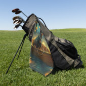 オーストラリアケルパイクリスマスフェスティバル航海 ゴルフタオル (グリーン)