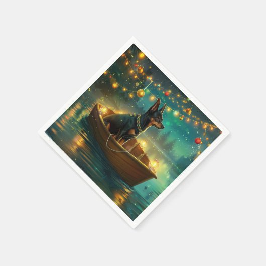 オーストラリアケルパイクリスマスフェスティバル航海 スタンダードカクテルナプキン (角)