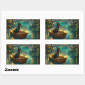 オーストラリアケルパイクリスマスフェスティバル航海 長方形シール (シート)