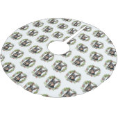 オーストラリアケルパイクリスマスリースフェスティバルカップ ブラッシュドポリエステルツリースカート (アングル)