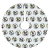 オーストラリアケルパイクリスマスリースフェスティバルカップ ブラッシュドポリエステルツリースカート (正面)