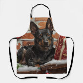 オーストラリアケルパイドッグクリスマスフェスティバル エプロン (正面)