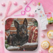 オーストラリアケルパイドッグクリスマスフェスティバル ペーパープレート (パーティー)