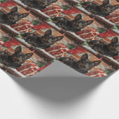 オーストラリアケルパイドッグクリスマスフェスティバル ラッピングペーパー (角)