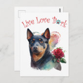 オーストラリアケルパイドッグママフローラ ポストカード (正面/裏面)