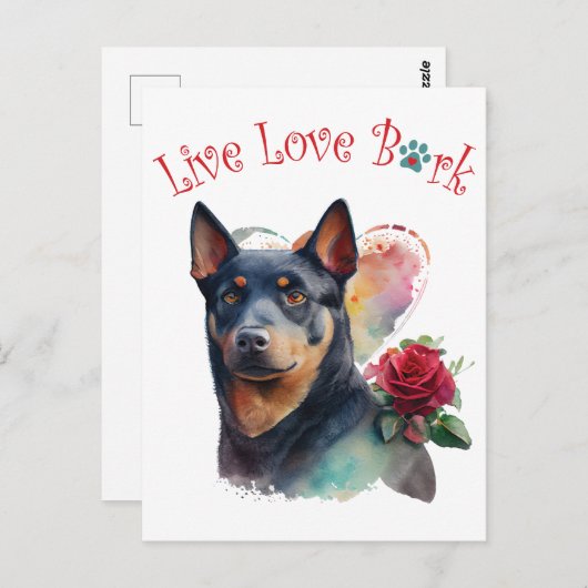 オーストラリアケルパイドッグママフローラ ポストカード (正面/裏面)