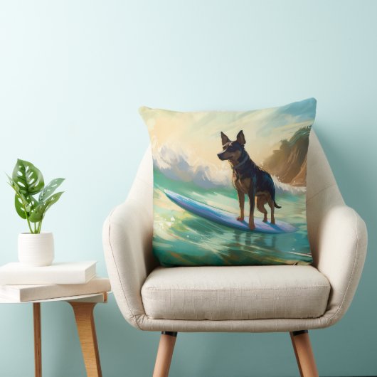 オーストラリアケルピービーチ絵を描サーフィン クッション (椅子)