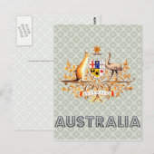 オーストラリアコート・オブ・アームズ ポストカード (正面/裏面)