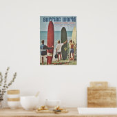 オーストラリアサーフィンポスター |サーフ |サーファー |ビーチ ポスター (キッチン)