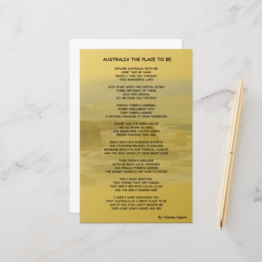 オーストラリアザプレースズ紙シート (正面/裏面インサイチュ)