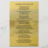オーストラリアザプレースズ紙シート (正面)