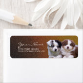 オーストラリアシェパピーズ差出人住所ラベル ラベル (インサイチュ)