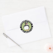 オーストラリアシェパードお尻ウィグラクラブ ラウンドシール (封筒)