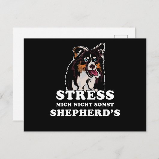 オーストラリアシェパードことわざ ポストカード (正面/裏面)