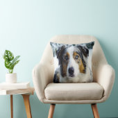 オーストラリアシェパードイン・スノー クッション (椅子)