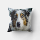 オーストラリアシェパードイン・スノー クッション (裏面)