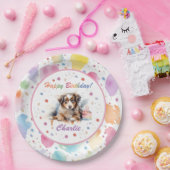 オーストラリアシェパードウォーター紙プレート ペーパープレート (パーティー)