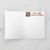 オーストラリアシェパードクリスマスストッキング カード (内部)