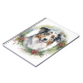 オーストラリアシェパードクリスマスリースフェスティバルカップ ノートブック (左側)