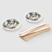 オーストラリアシェパードクリスマスリースフェスティバルカップ ハンドファン (組立なし)