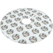 オーストラリアシェパードクリスマスリースフェスティバルカップ ブラッシュドポリエステルツリースカート (アングル)