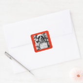 オーストラリアシェパードスクエアステッカー スクエアシール (封筒)