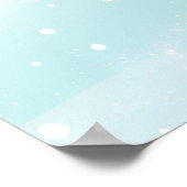 オーストラリアシェパードドッグシックアートデザイン ポスター (角)