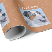 オーストラリアシェパードハッピーバースデー ラッピングペーパー (ロールコーナー)